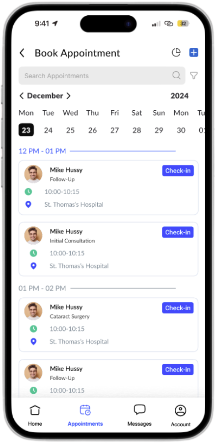 MDPlix appointment scheduling interface for healthcare providers